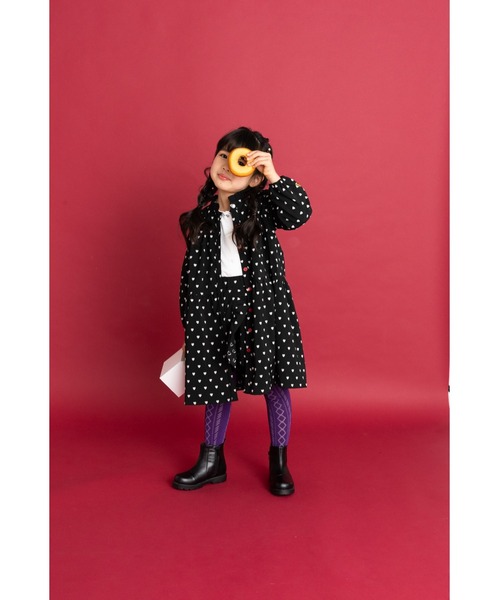 「nino」 「KIDS」長袖ワンピース 140cm ブラック キッズ_画像4