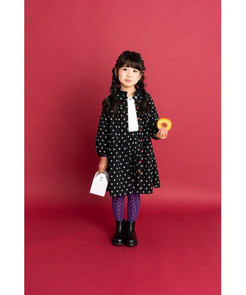 「nino」 「KIDS」長袖ワンピース 140cm ブラック キッズ_画像5