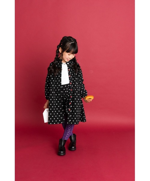 「nino」 「KIDS」長袖ワンピース 140cm ブラック キッズ_画像6