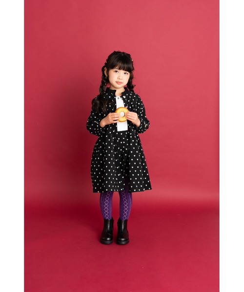 「nino」 「KIDS」長袖ワンピース 140cm ブラック キッズ_画像7
