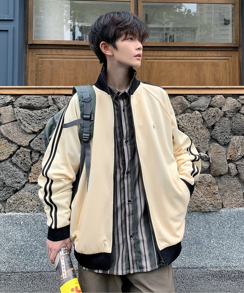 「BEVERLY HILLS POLO CLUB」 ジャージブルゾン X-LARGE オレンジ メンズ_画像7