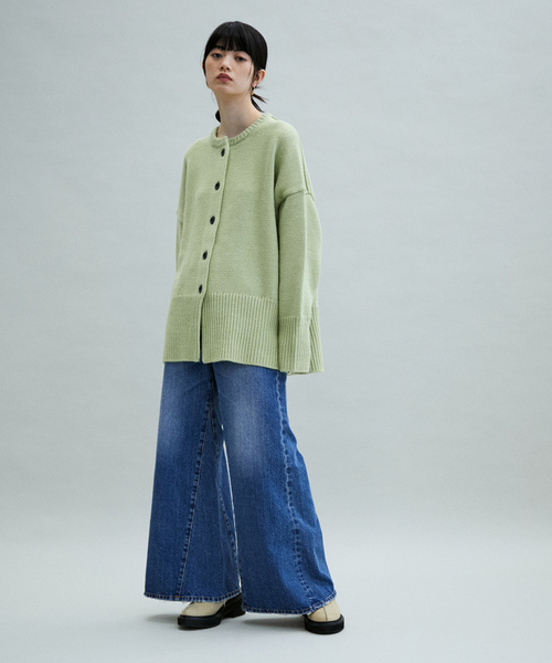 「ADAM ET ROPE'」 ニットカーディガン FREE ピンク系その他2 レディース_画像6