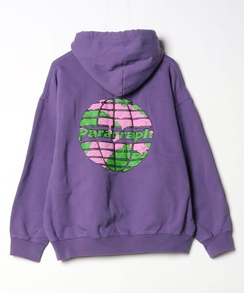 「Paragraph」 プルオーバーパーカー - パープル メンズ_画像2