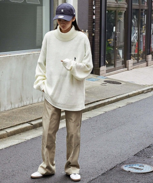 「U.S. POLO ASSN.」 タートルネックニット L アッシュグレー メンズ_画像6