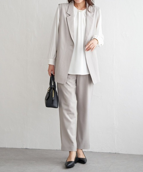 ikka（イッカ） セットアップ 「フォーマル対応」ジレセットアップ3点