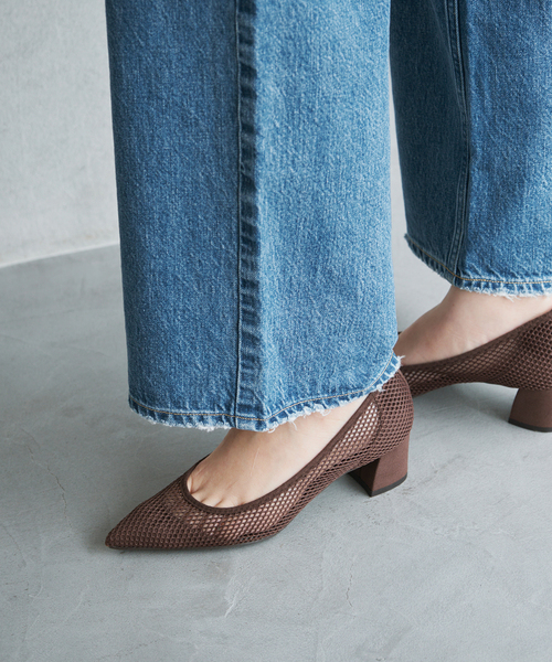 LE TALON（ル タロン） パンプス 「追加」4.5cmポインテッドネット