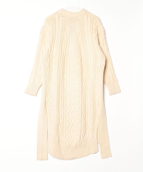 「HYKE」 ニットワンピース 1 ベージュ レディースの画像