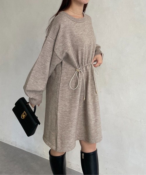 「Thevon」 長袖ワンピース FREE ブラック レディース_画像4