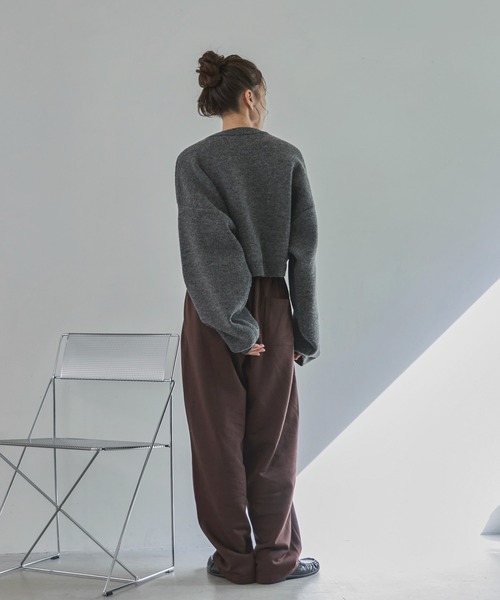 「feepur」 長袖ニット MEDIUM ブラウン レディース_画像8