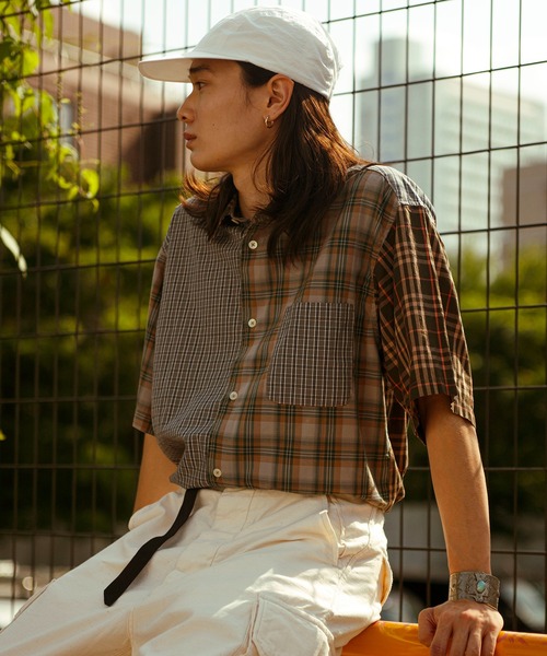 「Johnbull」 半袖シャツ LARGE ベージュ メンズ_画像4