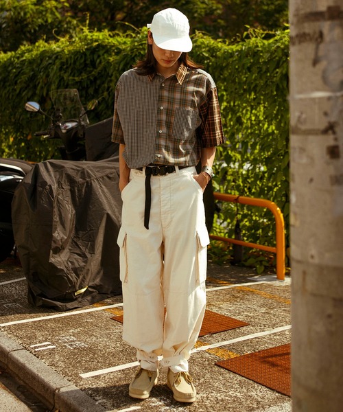 「Johnbull」 半袖シャツ LARGE ベージュ メンズ_画像5