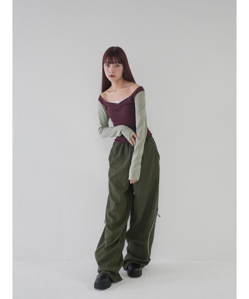 「Uenui」 パンツ FREE ブラック レディース_画像2