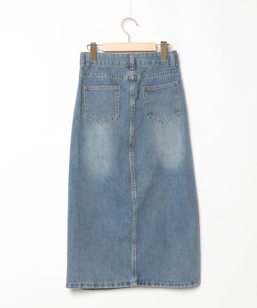 「BLANC FICELLE」 デニムスカート - ブルー レディース_画像2