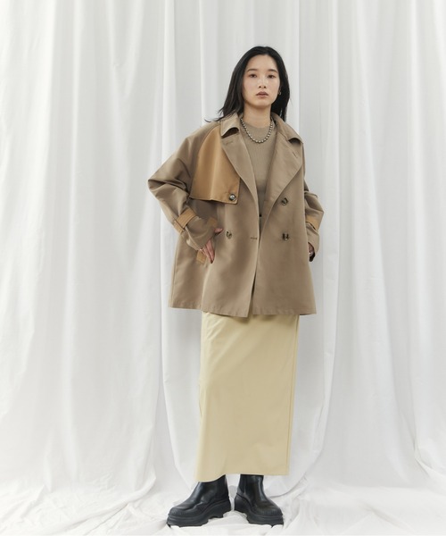 CIEL'AIR（シエルエアー） トレンチコート コート BICOLOR SHORT