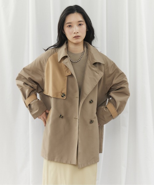 CIEL'AIR（シエルエアー） トレンチコート コート BICOLOR SHORT