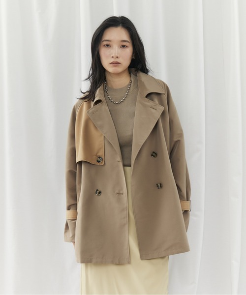 CIEL'AIR（シエルエアー） トレンチコート コート BICOLOR SHORT