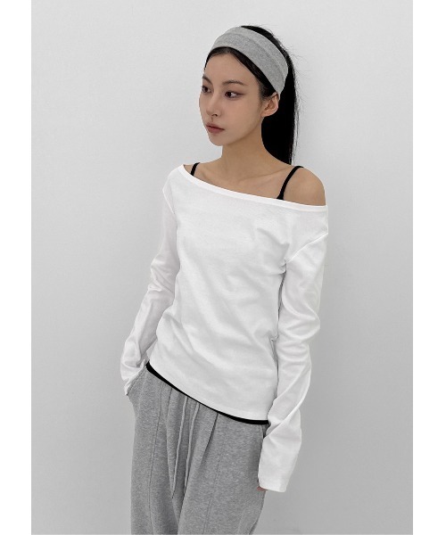 BLACKUP（ブラックアップ） tシャツ 「MADE」 アクニーオフショルダー