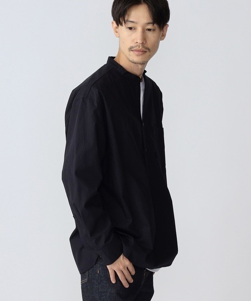「SHIPS.me」 長袖シャツ X-SMALL ダークオリーブ メンズ_画像4