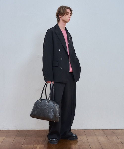 ajouter flow ボストンバッグ 「ajouter flow」synthetic leather 