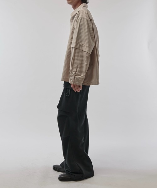 「Lui's」 「neucon」長袖シャツ 2 ベージュ メンズの画像