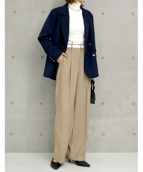 「Re:EDIT」 パンツ LARGE ベージュ レディース_画像9