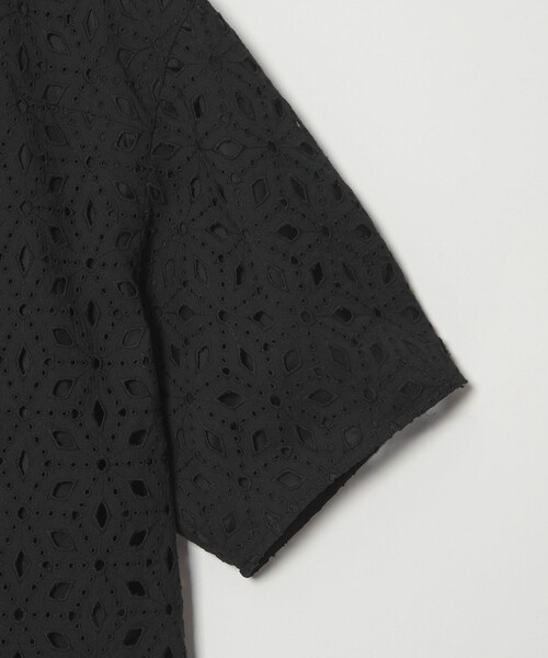 ジャケット ノーカラージャケット 「conte」エンブロイダリー  レース ジャケット レディースの画像