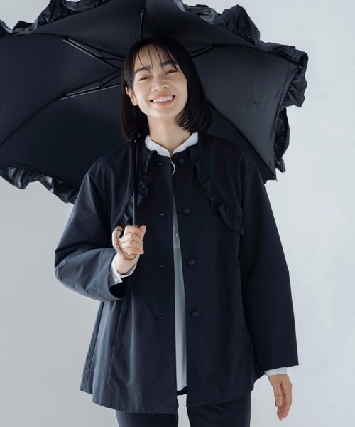 「Sono」 ノーカラージャケット F ネイビー レディース_画像5