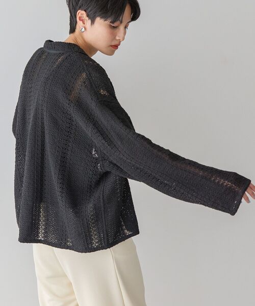 「AMERICAN HOLIC」 長袖ブラウス L ブラック レディース_画像7