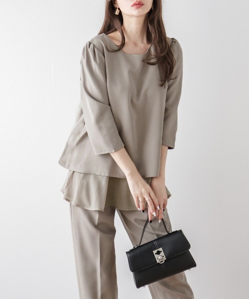 「La-gemme」 セットアップ M ネイビー レディース_画像7