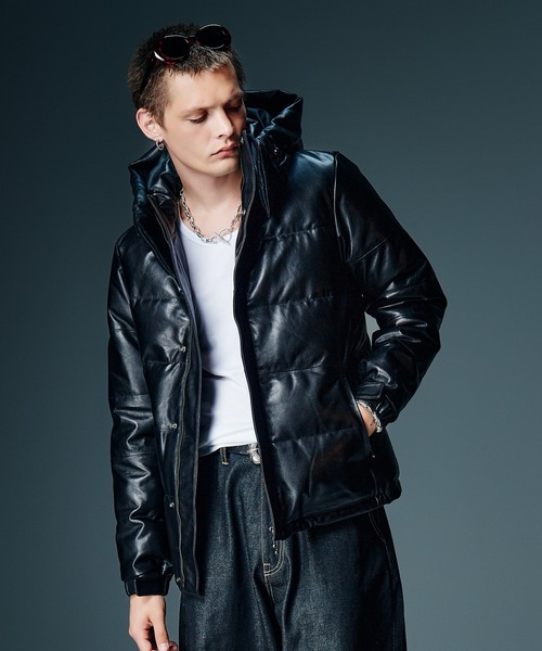 glamb（グラム） ダウンジャケット ダウン Signature Leather Down