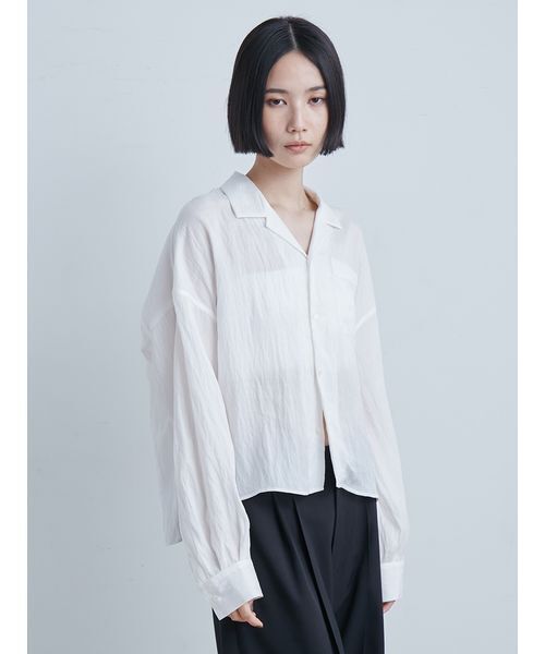 MIESROHE（ミースロエ） 長袖シャツ F ホワイト レディース : ZOZOTOWN 