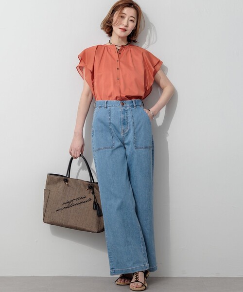 tシャツ アキハコンビ ラッフルスリーブ カットソー レディース | 23区 | 07