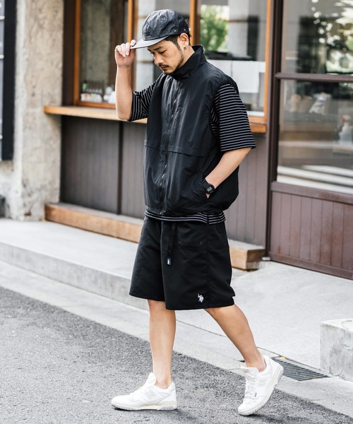 「U.S. POLO ASSN.」 ショートパンツ M チャコールグレー メンズ_画像3