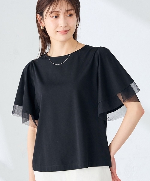 a.v.v（アー・ヴェ・ヴェ） tシャツ 半袖 「接触冷感/UVカット」シアー