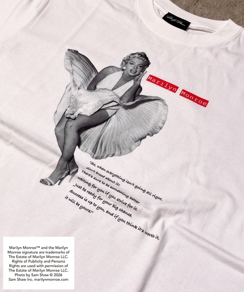 tシャツ 「MARILYN MONROE/マリリン・モンロー」フォトTシャツ