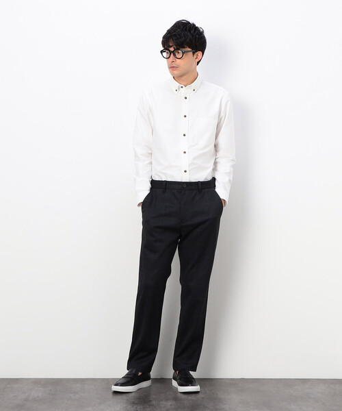 「COMME CA COMMUNE」 長袖シャツ MEDIUM ホワイト メンズ_画像3