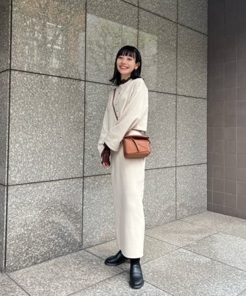 「hinari」 タイトスカート X-SMALL ベージュ レディース_画像9