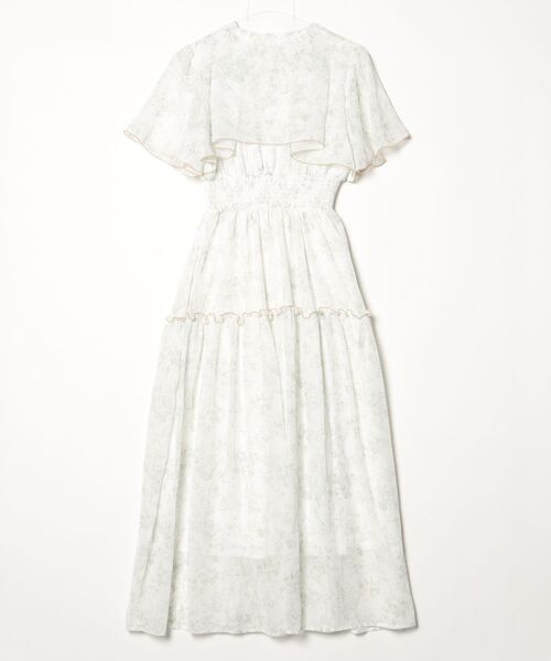 「dazzlin」 半袖ワンピース MEDIUM ベージュ レディース_画像2