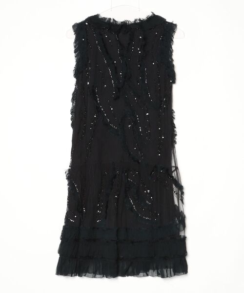 「RED VALENTINO」 ノースリーブワンピース 38 ブラック レディース_画像2