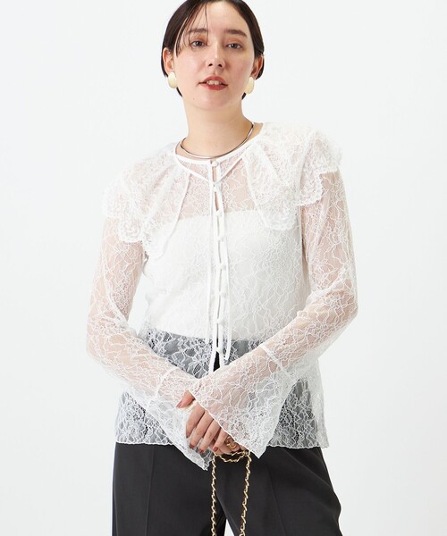 LOULOU WILLOUGHBY（ルルウィルビー）の「ラッセルレースクルー 