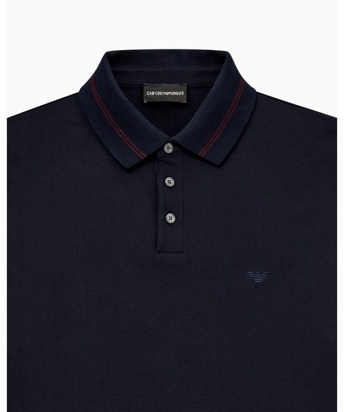 極美品✨エンポリオアルマーニ ポロシャツ 総柄 コットン100% XLサイズ EMPORIO ARMANI ポロシャツ 半袖 「エンポリオ アルマーニ」レギュラー