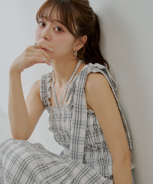 「Chico」 キャミソールワンピース FREE ホワイト レディース_画像2
