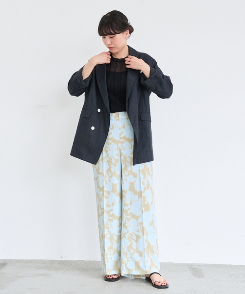 「IENA」 パンツ 36 グレー レディース_画像5