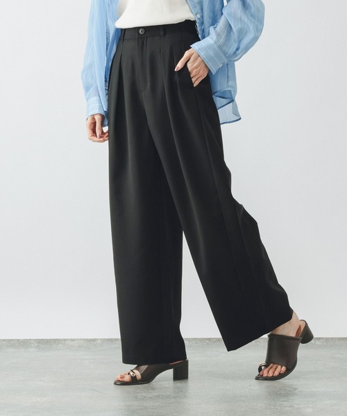 「GLOBAL WORK」 スラックス SMALL ブラック レディース_画像5
