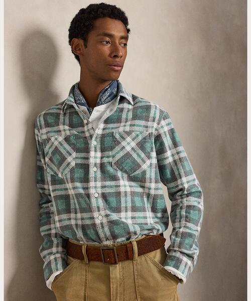 新品タグ付き　ポロラルフローレン クラシックフィットフランネルシャツ　現行 POLO RALPH LAUREN（ポロ・ラルフローレン） ラルフローレン シャツ