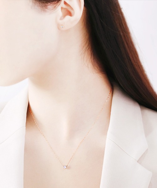 ESTELLE（エステール） ネックレス 6月誕生石 K18 ピンクゴールド