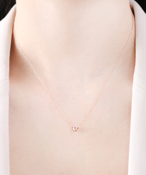 ESTELLE（エステール） ネックレス 6月誕生石 K18 ピンクゴールド