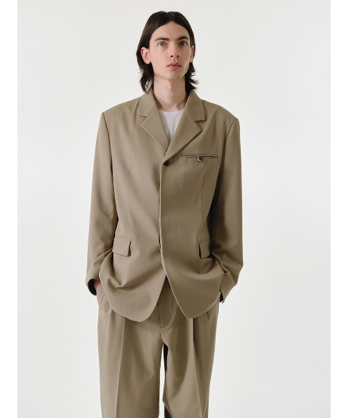 IEY ジャケット テーラードジャケット 「IEY」OVERFIT 3BUTTON HIDDEN 