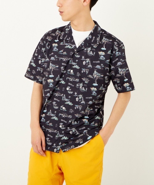 メンズ op オーシャンパシフィック 半袖シャツ チェック柄 グレー