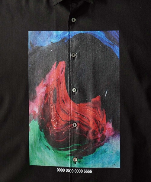 SHAREEF シャツ PAINT” L/S SHIRTS メンズ : ZOZOTOWN Yahoo!店